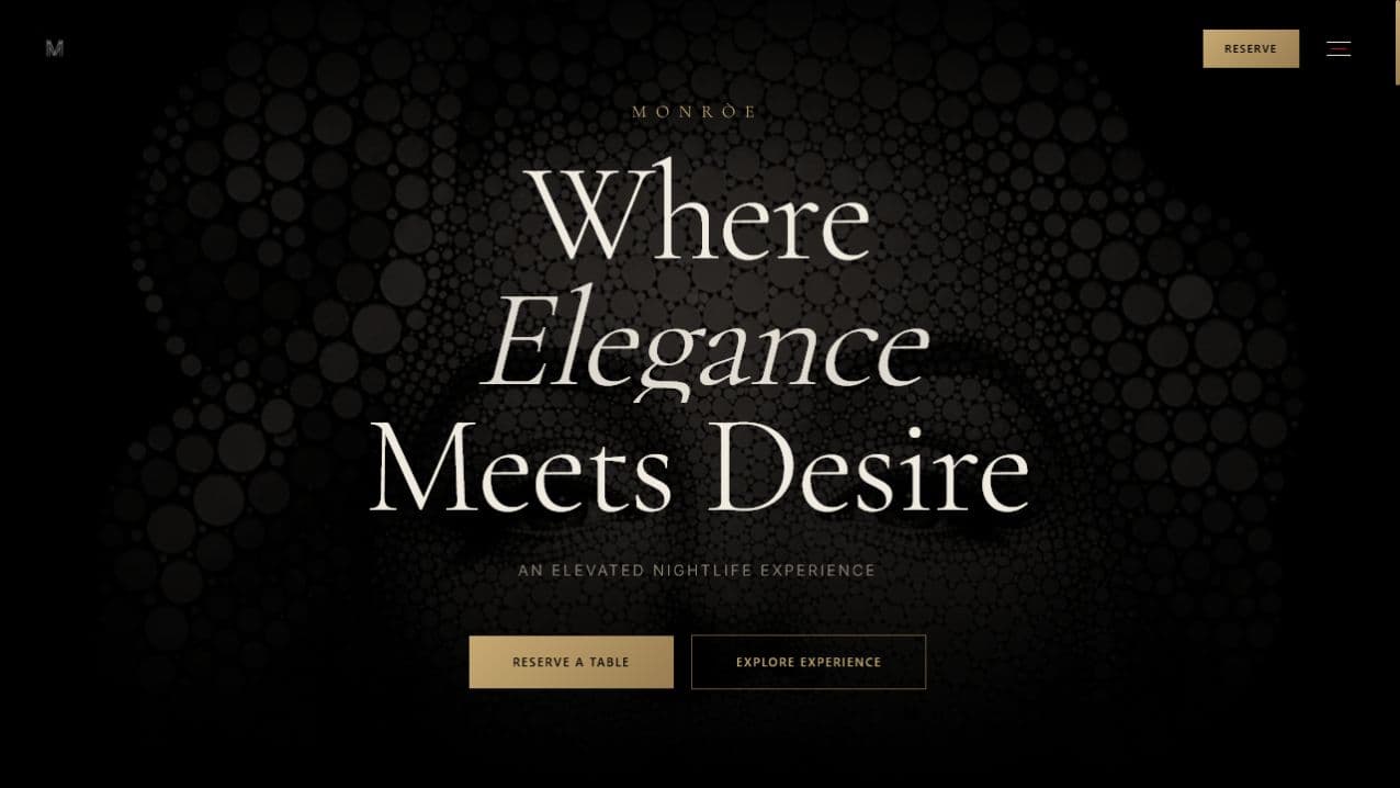 Monròe homepage designed by webprishtina